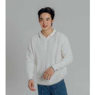 KINS | เสื้อสเวตเตอร์คอปก Sweater เสื้อกันหนาว เสื้อแขนยาว ข…