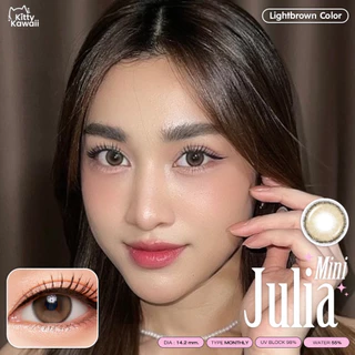 คอนแทคเลนส์(มินิ) Julia Light Brown / Brown / Gray (Kitty Kawaii) ⭐️ลายฮิต ขายดีมาก กรองแสงกันยูวี