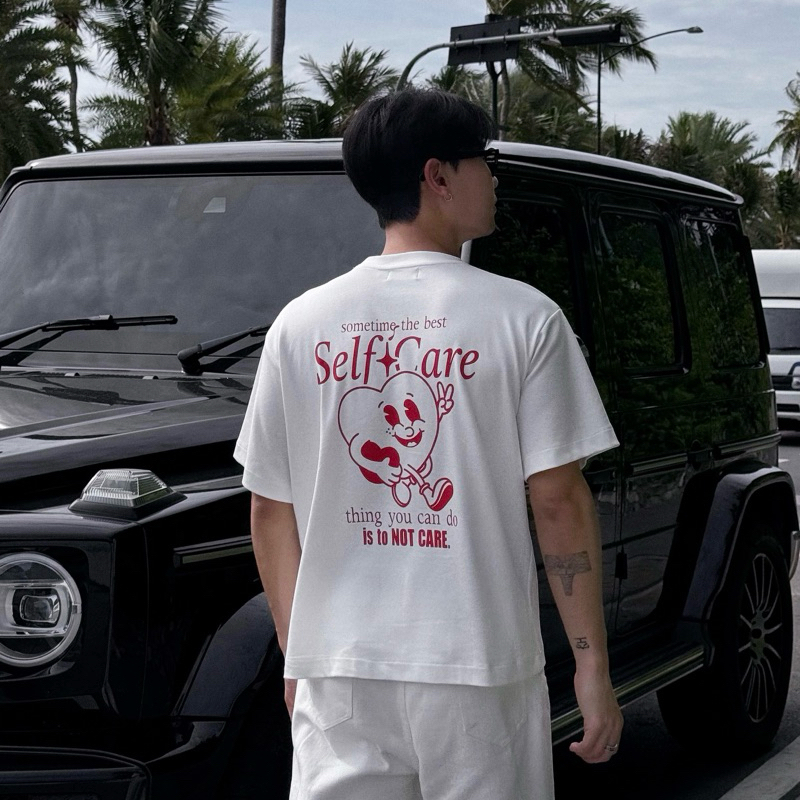 mdmd self-care tee เสื้อยืดทรงสวยไม่ยาว เนื้อผ้าดีพิเศษ