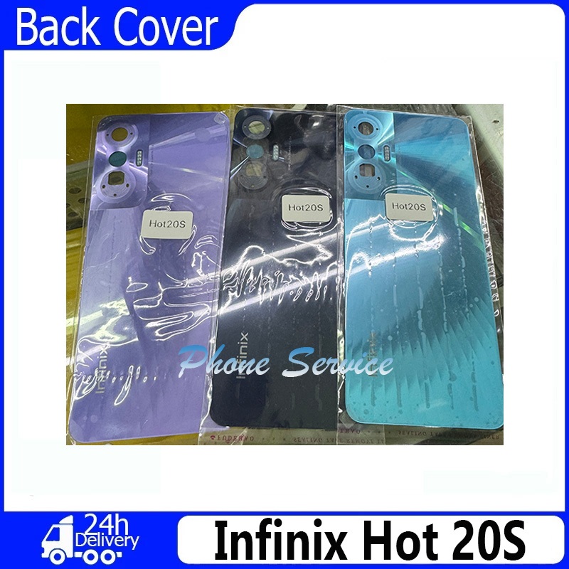 ฝาหลัง (back cover) กระจกด้านหลัง สําหรับ Infinix Hot 20S