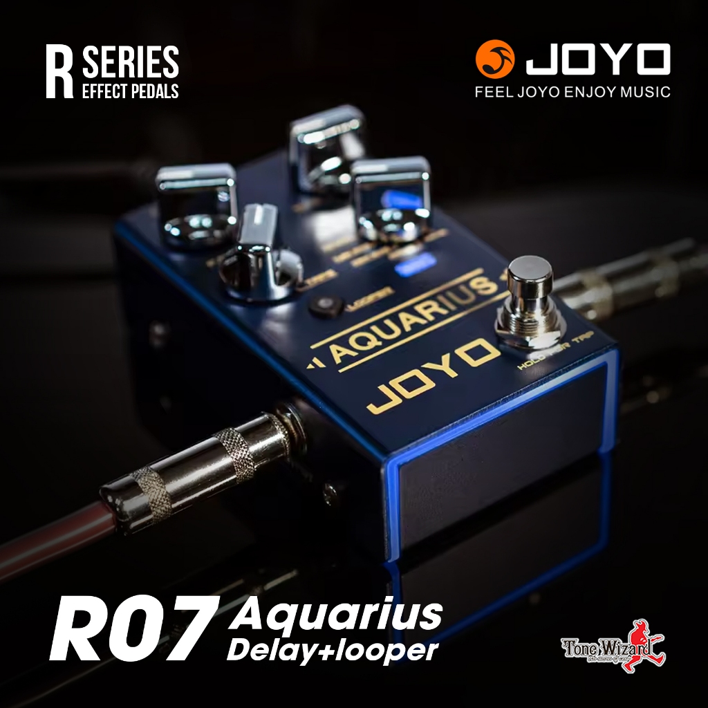 JOYO เอฟเฟค Pedal Effect Delay+looper 9V100mA AQUARIUS R07 (4800)
