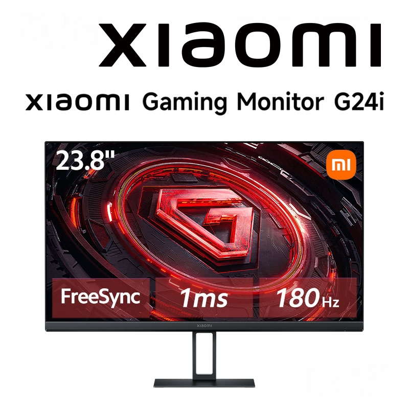 Xiaomi Gaming Monitor G24i 1080P อัตราการรีเฟรช 180Hz 1ms GTG HDR จอสว่างคมชัด เทคโนโลยี FreeSync