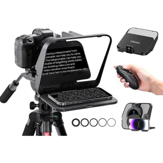 Ulanzi RT02 Universal Teleprompter เทเลพรอมเตอร์อ่านสคริป พร้อมรีโมทบลูทูธ รองรับมือถือ แท็บเล็ต