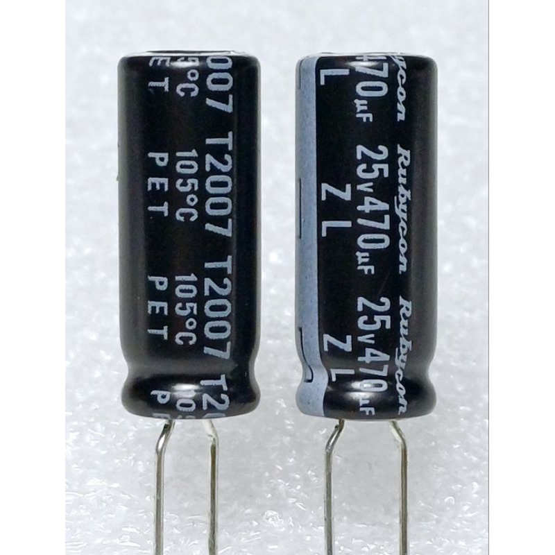 Rubycon ZL 470uf 25v Capacitor ตัวเก็บประจุ คาปาซิเตอร์