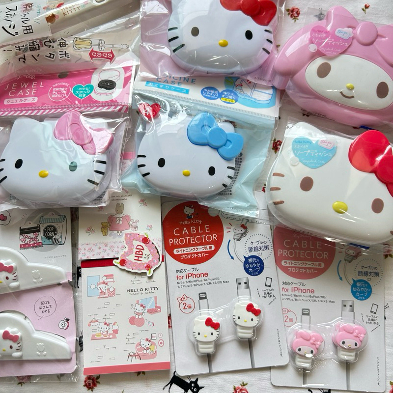 ꒰ พร้อมส่ง ꒱ 📱ที่กันสายชาร์จหัก งอ iPhone คิตตี้ มายเมโลดี้ของแท้ Sanrio  ⟡ 🇯🇵 Cable Protector Sanri