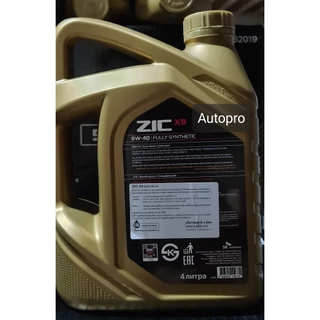 (น้ำมันใหม่ปี2024|API:SP) 5W-40 ZIC X9 สำหรับเครื่องยนต์เบนซินและดีเซล สังเคราะห์แท้ 100% ระยะ 15,000 KM.