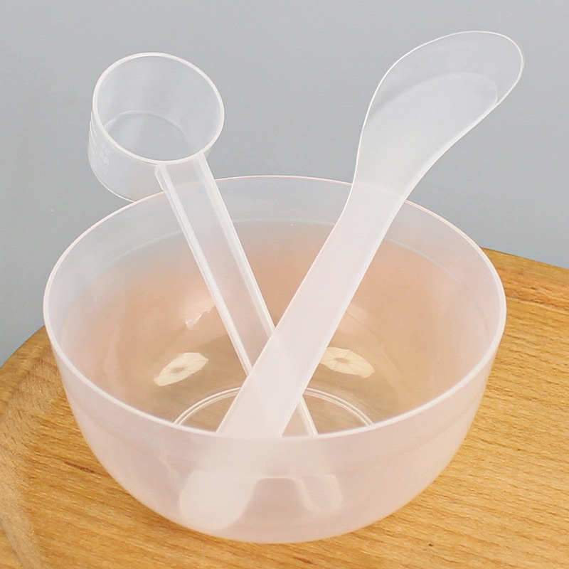 (10เซ็ต) Set 3ชิ้น ถ้วยมาส์กหน้า+ไม้พาย+ช้อนตัก ชุดมาส์กหน้า ชุดผสมมาส์ก มี 5 สี ถูกที่สุด!! face mask bowl - รูปที่ 2