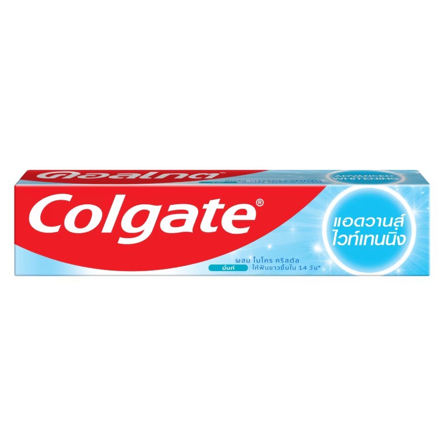 Exp.27 | COLGATE คอลเกต ยาสีฟัน แอดวานส์ ไวท์เทนนิ่ง 135 กรัม ฟันขาว ป้องกันฟันผุ