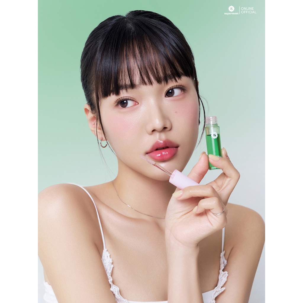 SUPERMOM l​ COLOR CHANGING LIP & CHEEK OIL ลิปออยเปลี่ยนสีสำหรับแก้มและปาก VEGAN MADE IN KOREA