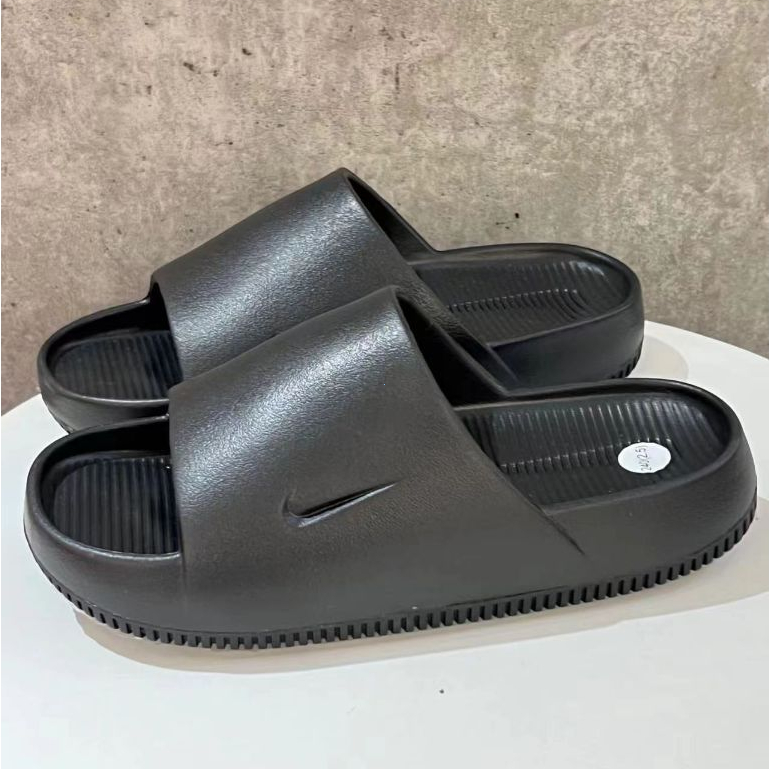 Nike Calm Slide รองเท้าแตะแพลตฟอร์มลำลองผู้ชายส้นเตี้ยพิมพ์ลาย ของแท้ 100% สำหรับกีฬาในร่ม