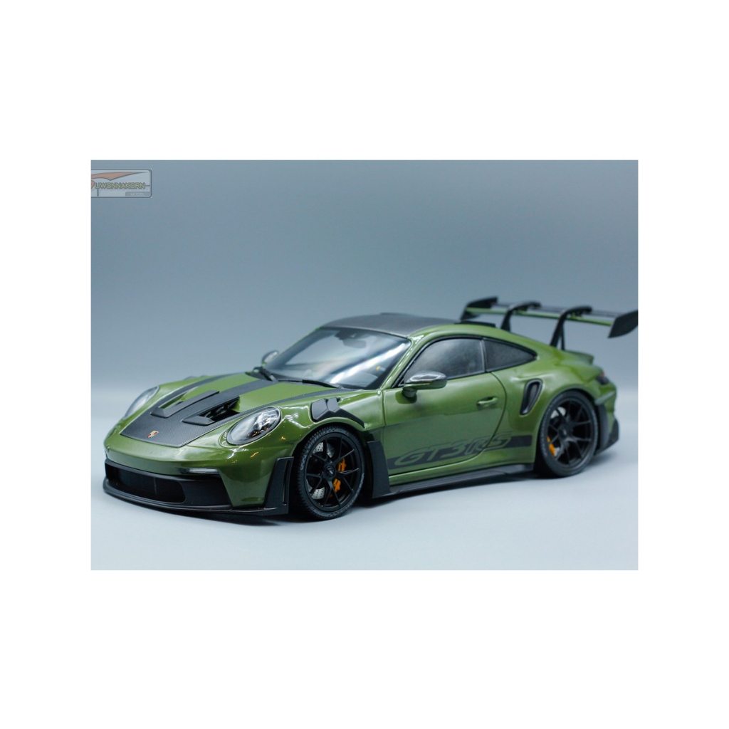 MINI CHAMPS  1/18 Porsche 911 GT3 RS-2024 Nato Olive W Black Wheels