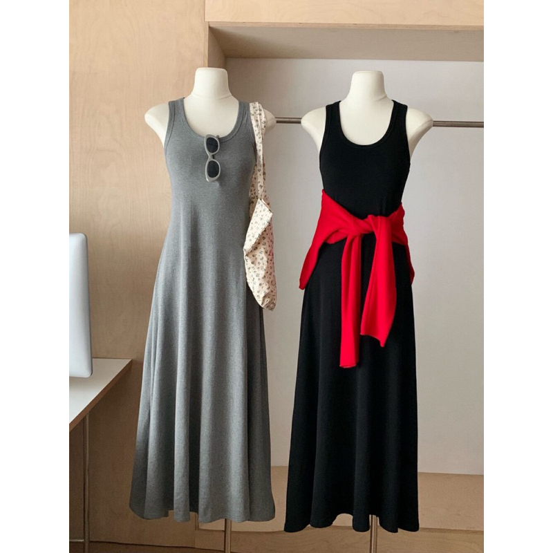 Noel Dress Chubby 🧺☕️👜🫧🧸  เดรสกล้ามตัวยาว มีฟองน้ำเสริมอกทรงสวย ผ้าไหมพรมร่องยืดได้เยอะสาวอวบ - รูปที่ 6