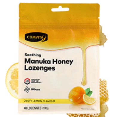 Comvita Manuka Honey and Lemon Flavour Lozenges 40 Lozenges 180g