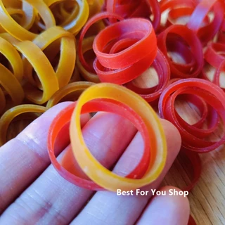 หนังยาง วงเล็ก หนังยางแก้ว หนา 6 มิลx ขนาดวง 2.5 cm (50&200 g.) คุณภาพดีมาก ยางรัดของ ทนทาน ยืดหยุ่นดี rubber band (TT)