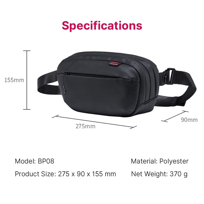 Ulanzi BP08 TRAKER Travel Chest Bag กระเป๋ากล้องคาดเอว GoPro/ DJI/ insta360/ Mirrorless อุปกรณ์เสริม