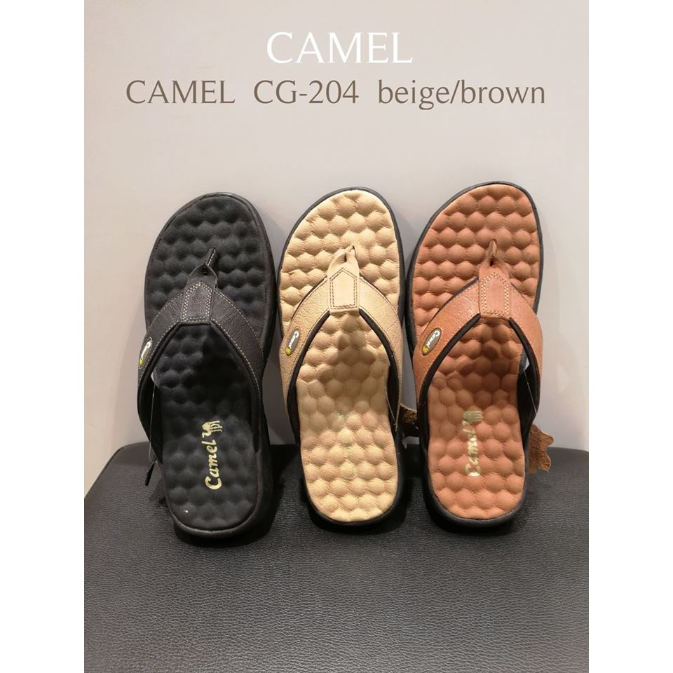 💥จัดโปร💥Camel รุ่น CG-204 รองเท้าแตะชายหนังแท้ Size 40-41