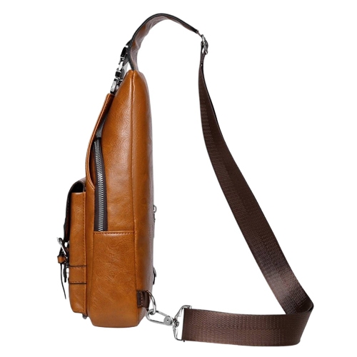 กระเป๋าคาดอก หนังpu แฟชั่น ผู้ชาย bag design รุ่น 129