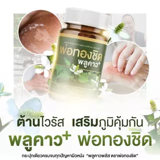 (1 กระปุก) พลูคาว Plukaow Plus พลูคาวพลัส พ่อทองชิด กลากเกลื้อน เชื้อรา สะเก็ดเงิน แผลสะสม พร้อมส่ง แท้