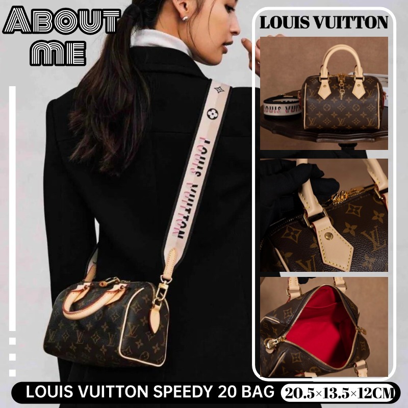 Louis Vuitton SPEEDY BANDOULIÈRE 20 กระเป๋าถือ 👜 LV Bag 👜 กระเป๋าสะพายสตรี