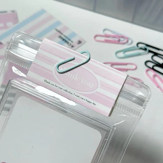 [พร้อมส่ง] คลิปหนีบกระดาษ สีพาสเทล ขนาด 5mm (50ชิ้น)
