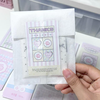 [พร้อมส่ง] ถุงกระดาษ (ขยายข้างได้) ขนาด10*17cm (แบบแพ็ค)