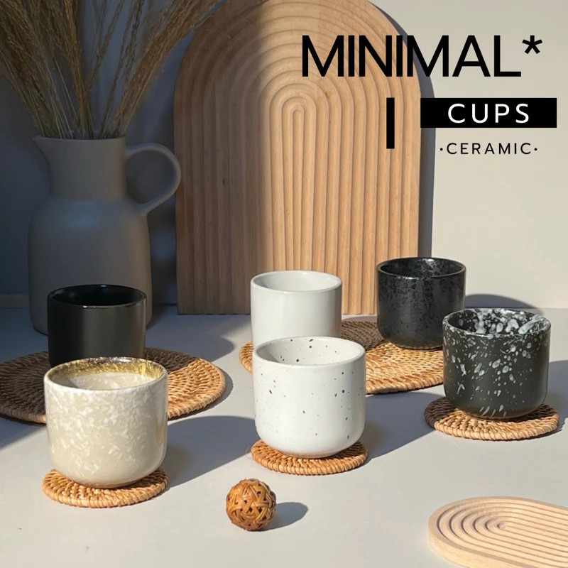 แก้วน้ำเซรามิค แก้วwelcome drink สไตล์มินิมอล