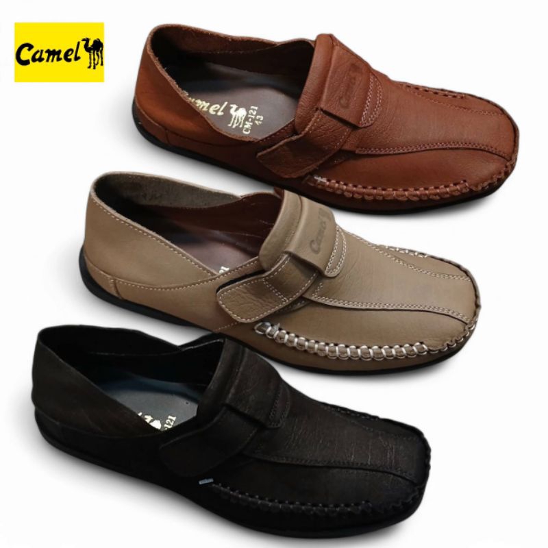 Camel รุ่น CM-121 รองเท้าผู้ชายหนังแท้ Size 40-45