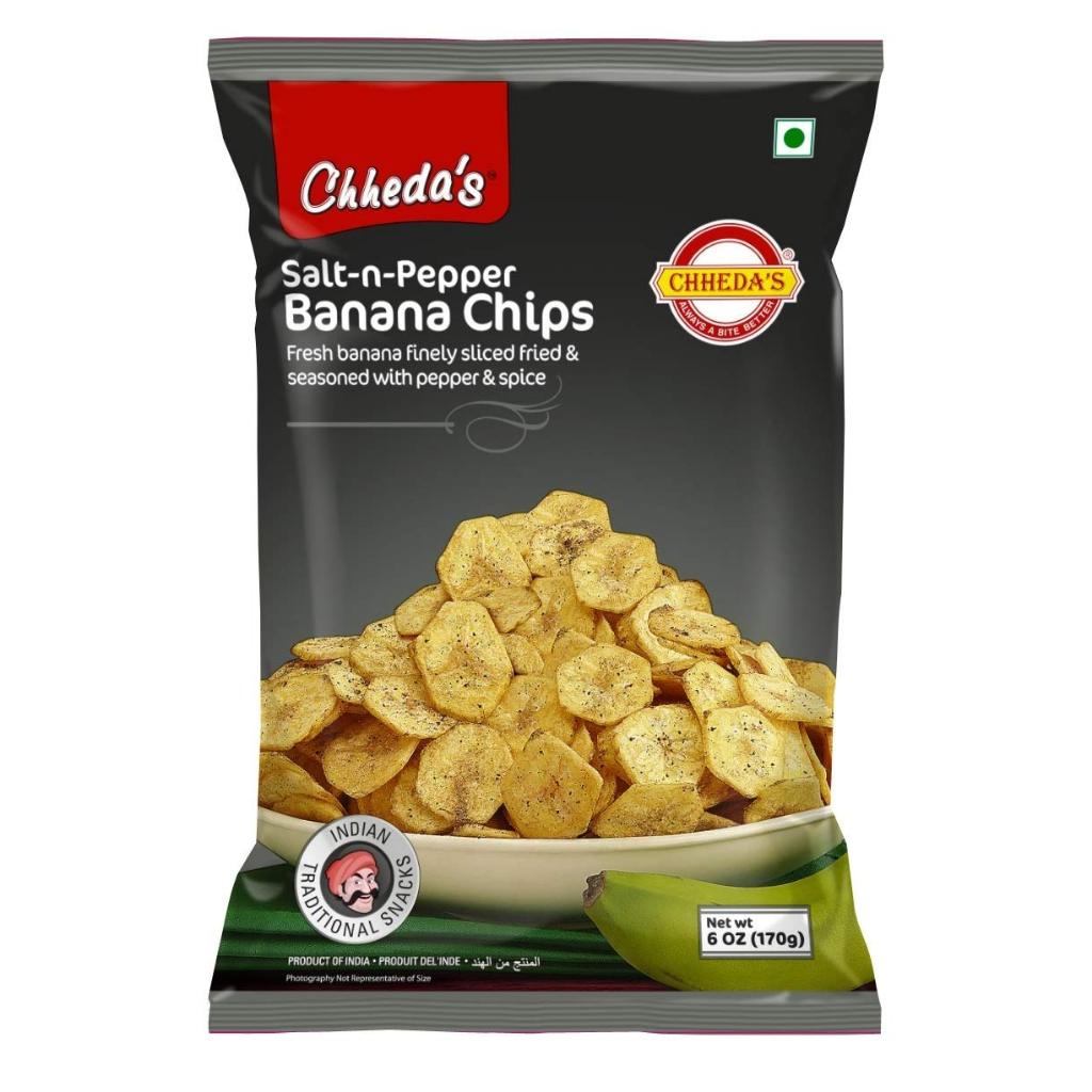 Chheda's Salt N Pepper Banana Chips กล้วยทอดเกลือพริกไทย 170g