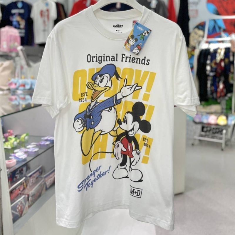 เสื้อDisney ลาย Donald Duck สีขาว ลิขสิทธิ์แท้💯 ( MK-299 )