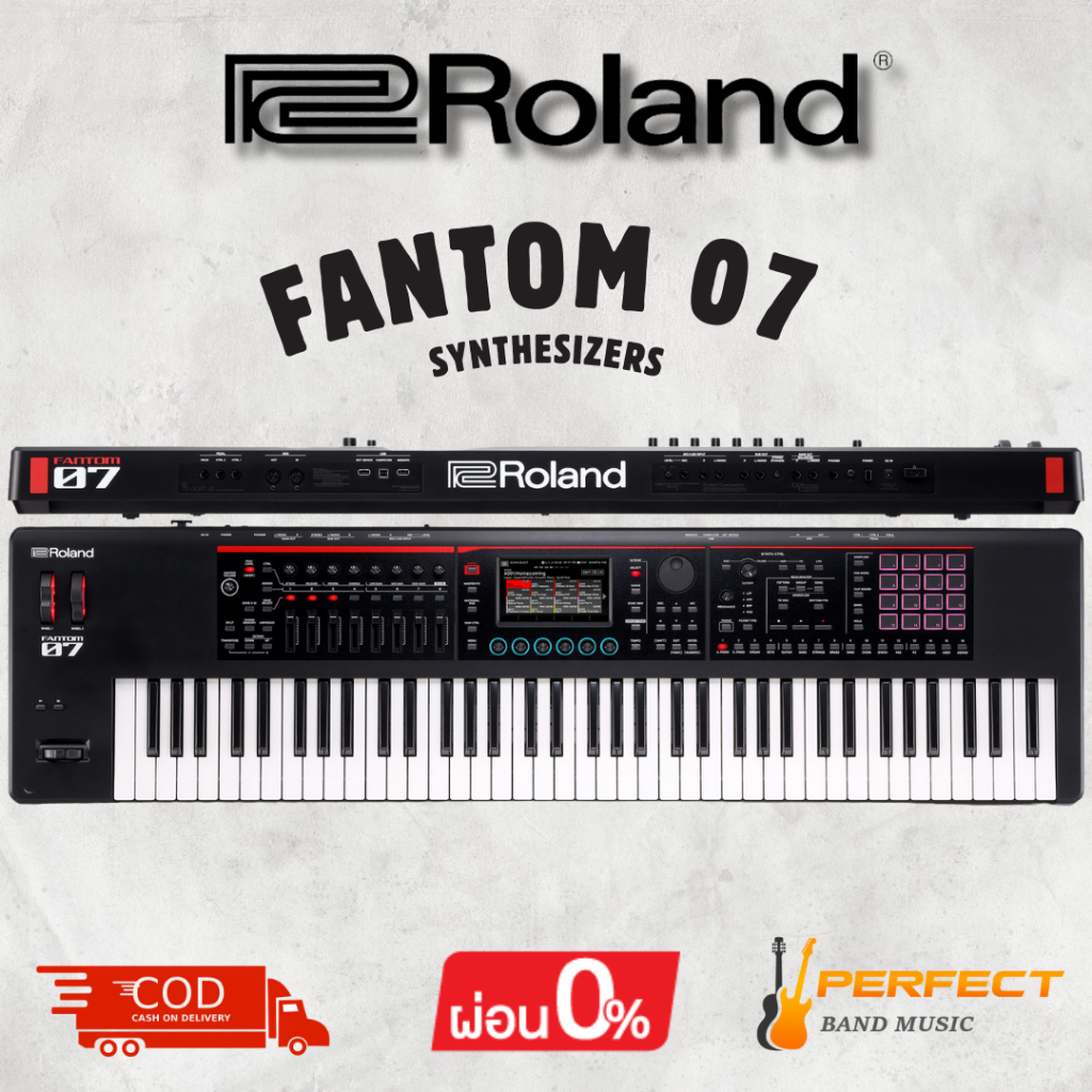 คีย์บอร์ด Roland FANTOM 07 Synthesizers Keyboard [ผ่อน 0% 10เดือน]