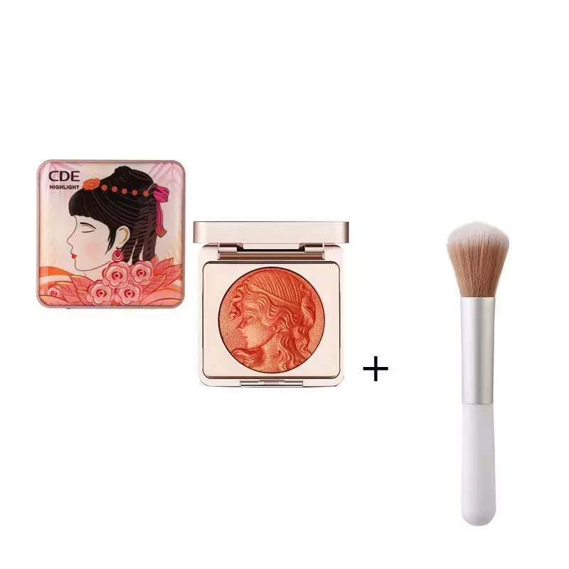 CDE พาเลทบลัชออน แถมแปรงฟรี เม็ดสีแร่ ครีม ส่องแสง หลายช่อง thumbnail 7