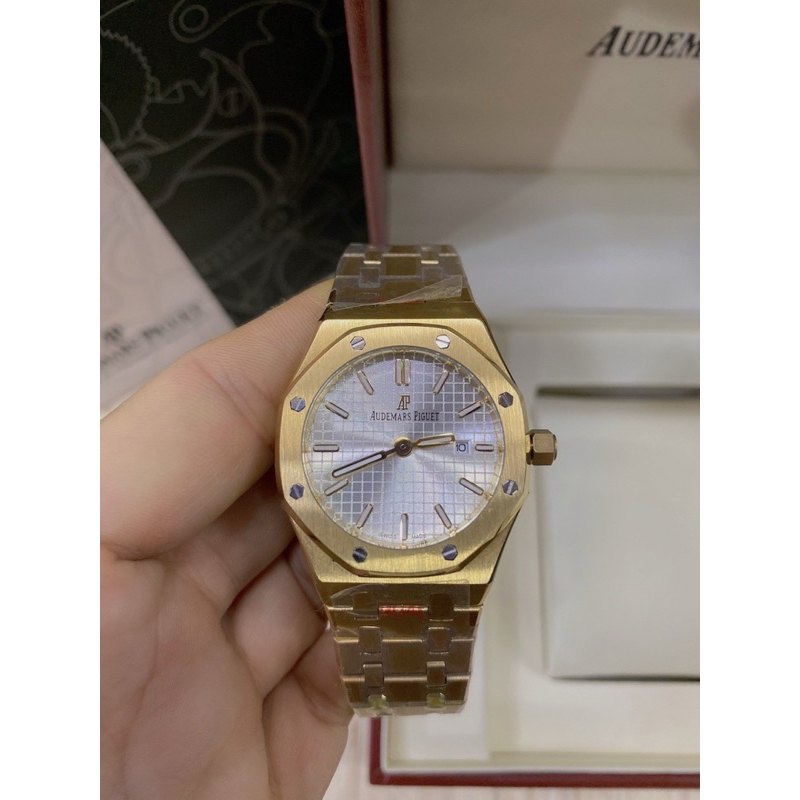 AP นาฬิกาข้อมือผู้หญิง 34 mm ระบบถ่าน นาฬิกาแฟชั่น