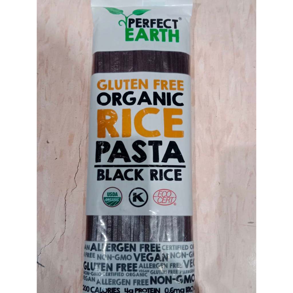 PERFECT EARTH Organic Gluten Free Rice Pasta BLACK RICE 225g