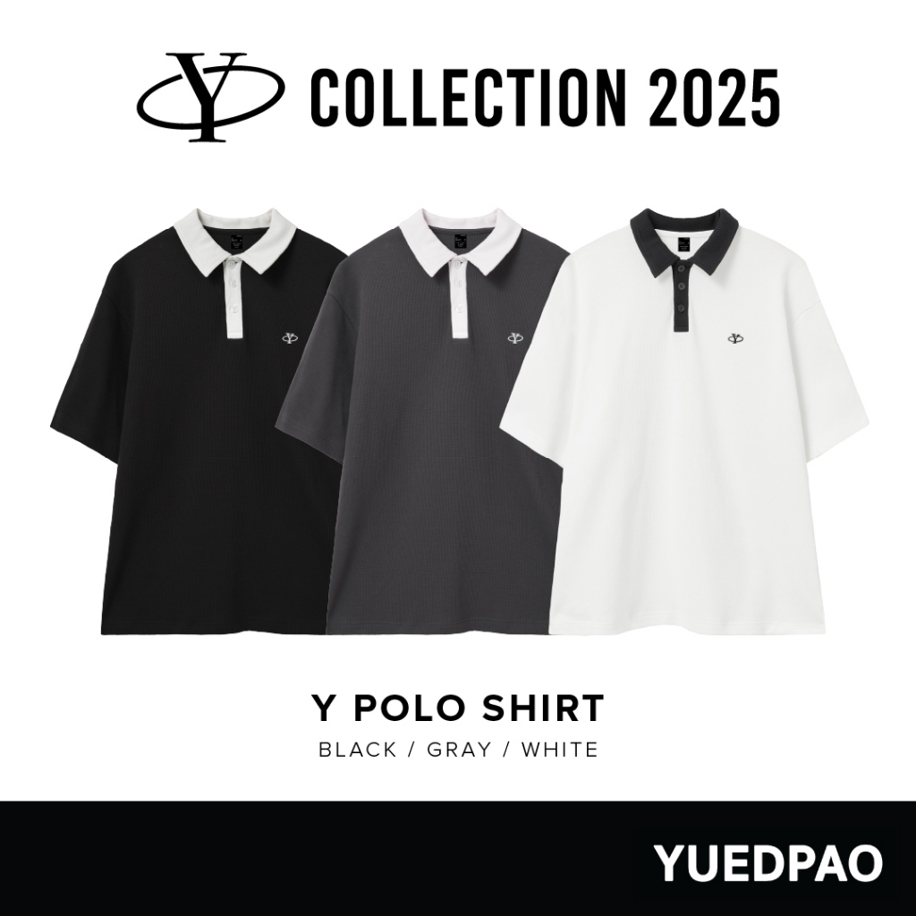 Yuedpao Polo Shirt Y Collection 2025 ผ้าหนาทรงสวย ยับยากรีดง่าย เสื้อยืดเปล่า เสื้อโปโล