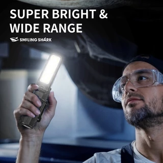 SmilingShark GZ5108 ไฟฉาย led ซัง ซุปเปอร์ไบร์ท แม่เหล็ก ไฟทำงาน พับได้ 180° ไฟหน้า 4โหมด Type-C ชาร์จใหม่ได้ กันน้ำสำหร