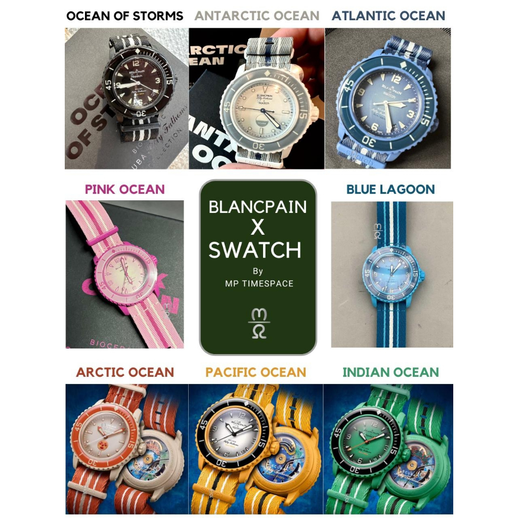 นาฬิกา Blancpain x swatch ของแท้100% นาฬิกาดำน้ำ กลไกAutomaticSISTEM51จากSwiss #Blancpainxswatch