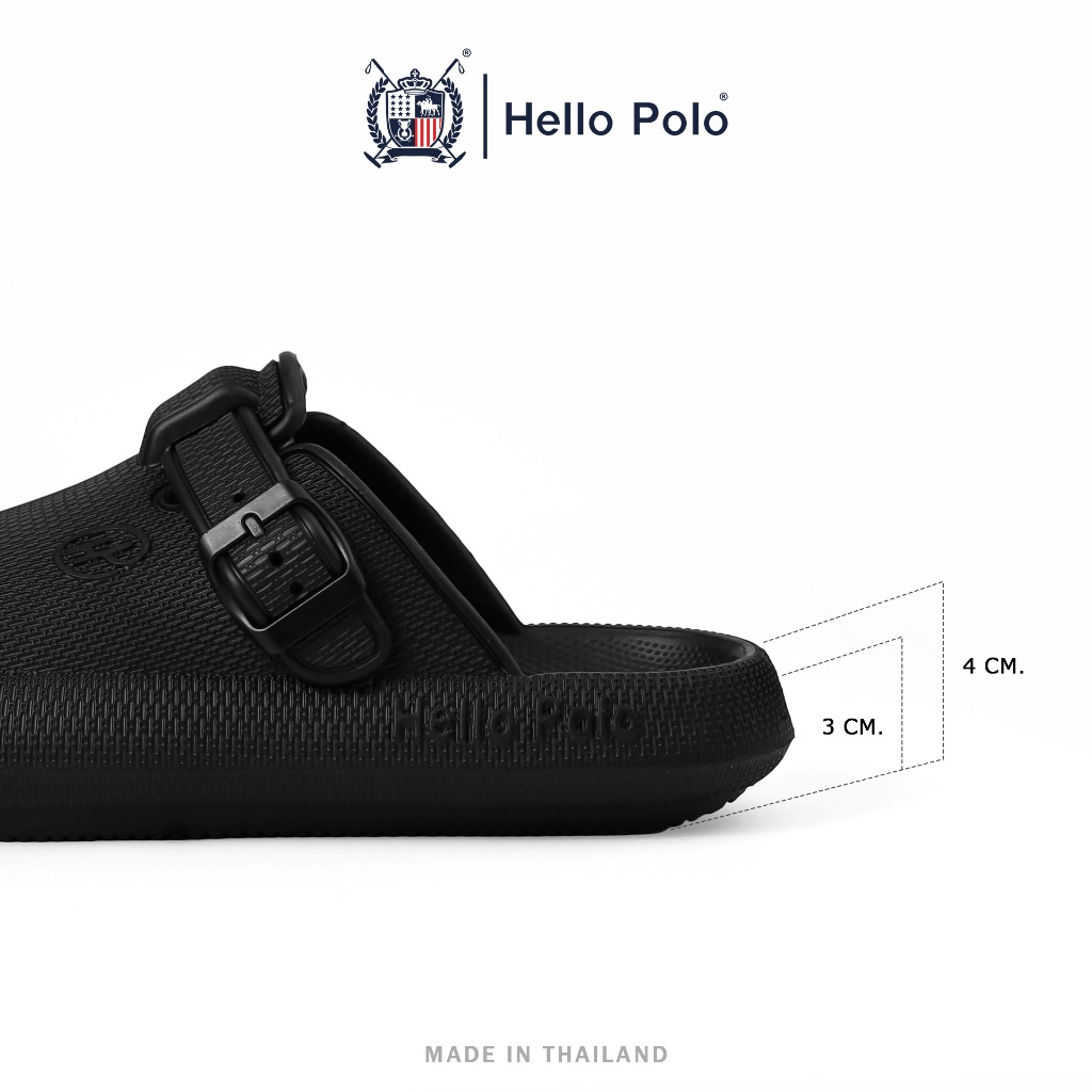 Hello Polo รุ่น HP8047  รองเท้าเปิดส้น รองเท้าแตะนุ่ม UNISEX  พื้นหนา กันลื่น วัสดุ EVA แฟชั่น สะดวกสบายทุกฤดู ลำลอง
