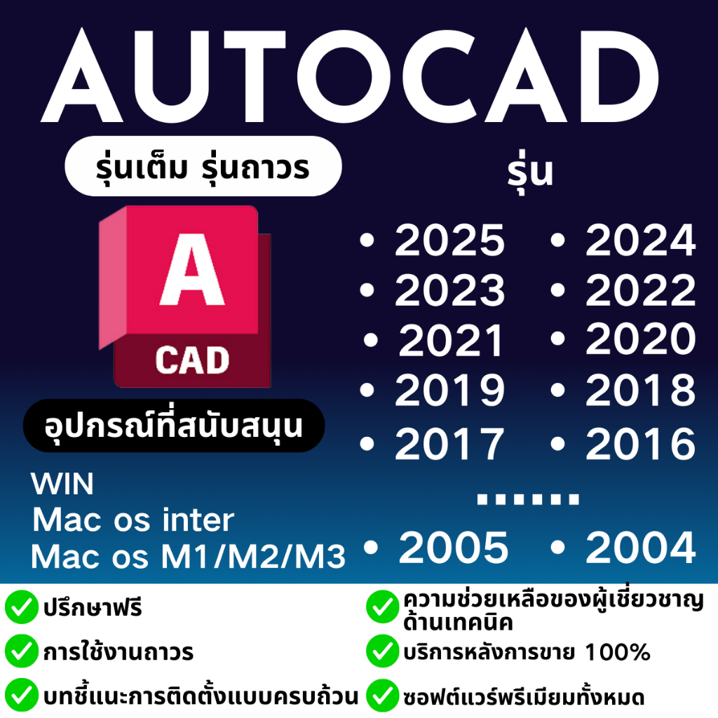 2024Auto----cad  โปรแกรมออกแบบ CAD 2D/3D สำหรับ Windows x64