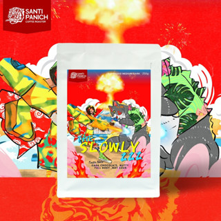 เมล็ดกาแฟคั่วแท้ The Slowly 222 (คั่วกลางเข้ม)