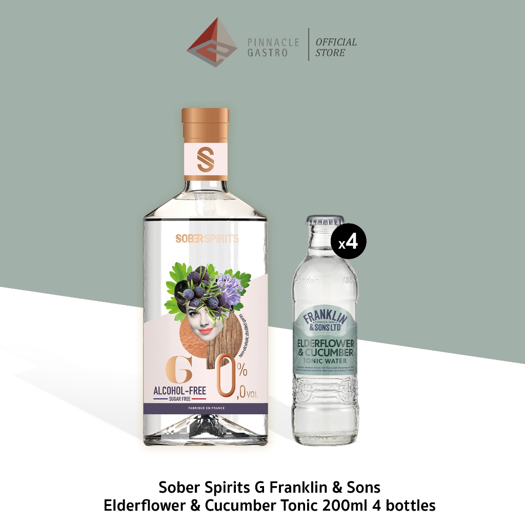 Botanical bliss with a floral twist (Sober Spirits mixed with Franklin & Sons)