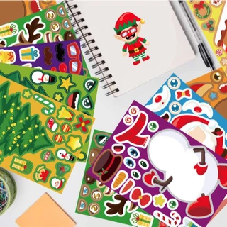 S0506 สติ๊กเกอร์ Make a Face แต่งหน้า ตกแต่งการ์ตูน DIY Sticker สติกเกอร์ สำหรับเด็ก