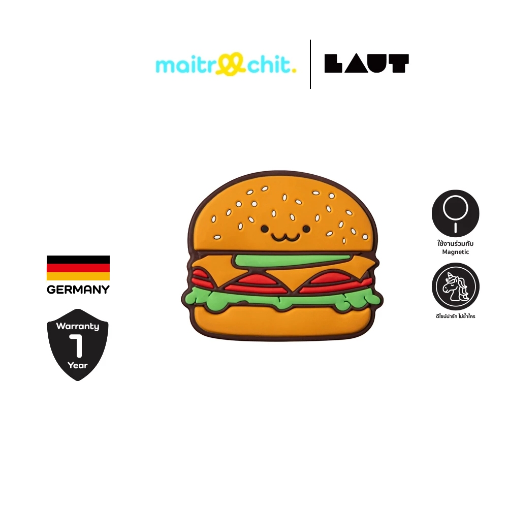 MAGMOJI by LAUT ลาย Hamburger moji ที่ติดโทรศัพท์