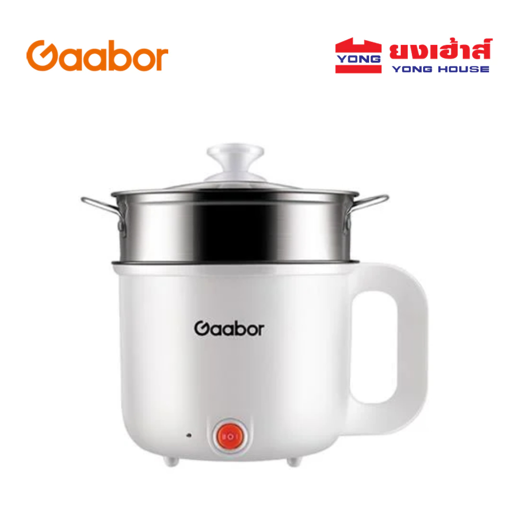 Gaabor หม้ออเนกประสงค์ รุ่น เหมาะสำหรับ 2-3 เคลือบสารกันติดเกรดอาหาร ทำความสะอาดและดูแลง่าย 1.8L GR-N18A