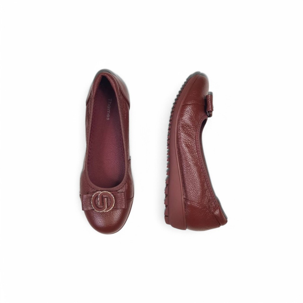 Thames(เทมส์) รองเท้าคัชชู รองเท้าใส่ทำงาน Flat Shoes-TH41114