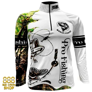 เสื้อตกปลา,ปั่นจักรยาน Set สี 2 Pro Fishing มีให้เลือก 5 สี (สินค้าพร้อมจัดส่ง) ป้องกันแสง UV