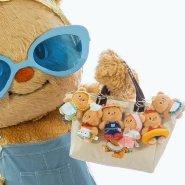 BUTTERBEAR BUTTERY DAYS SERIES พวงกุญแจหมีเนย ของแท้100% ห้อยกระเป๋า
