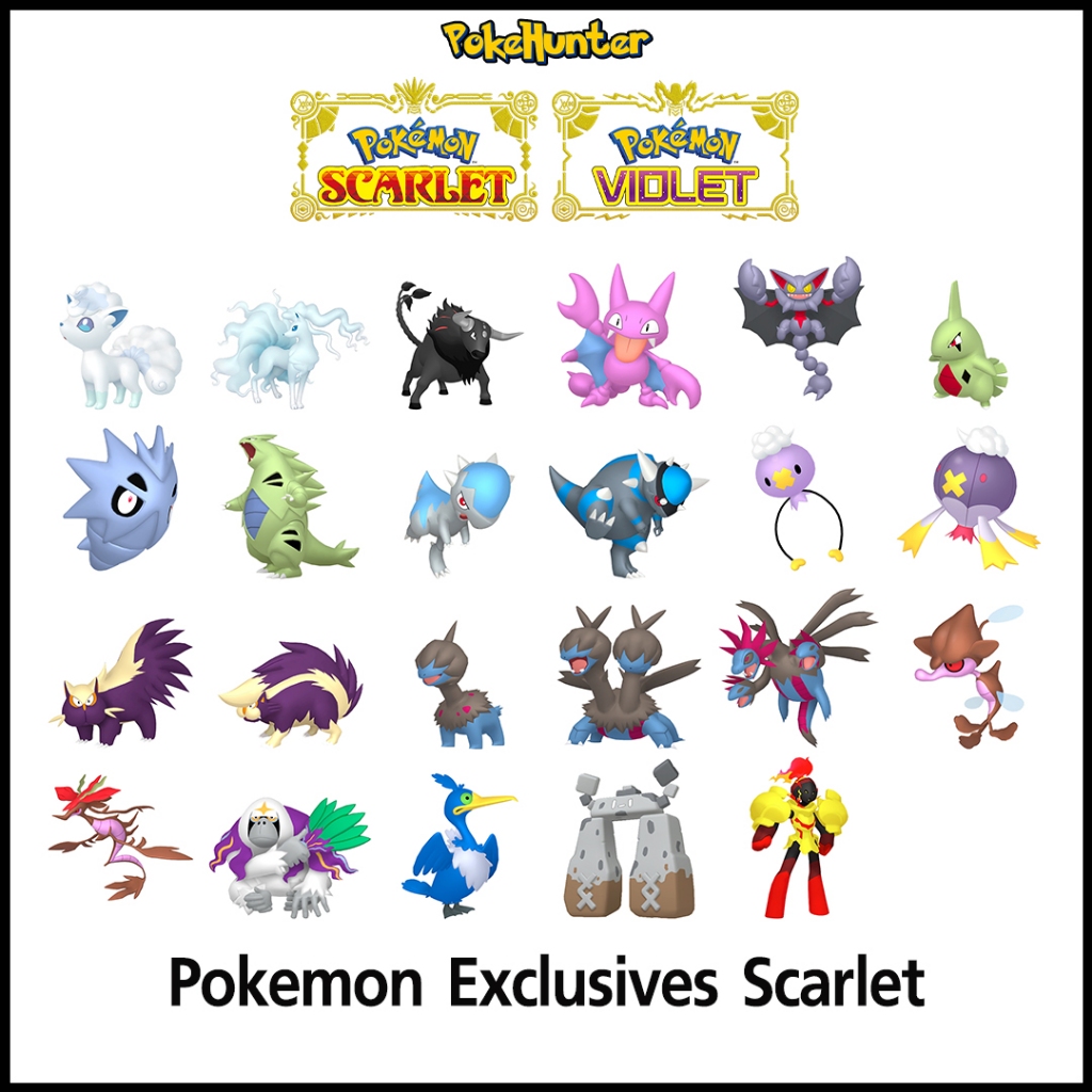 Pokemon ⭐ Exclusives Scarlet ⭐