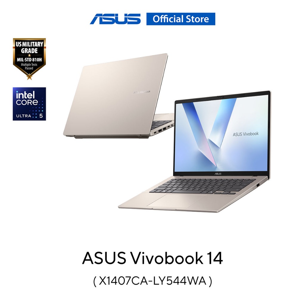 ASUS Vivobook 14 (X1407CA-LY544WA) 14" WUXGA (1920x1200), Intel Core Ultra 5 225H, 16GB, 512GB SSD, 