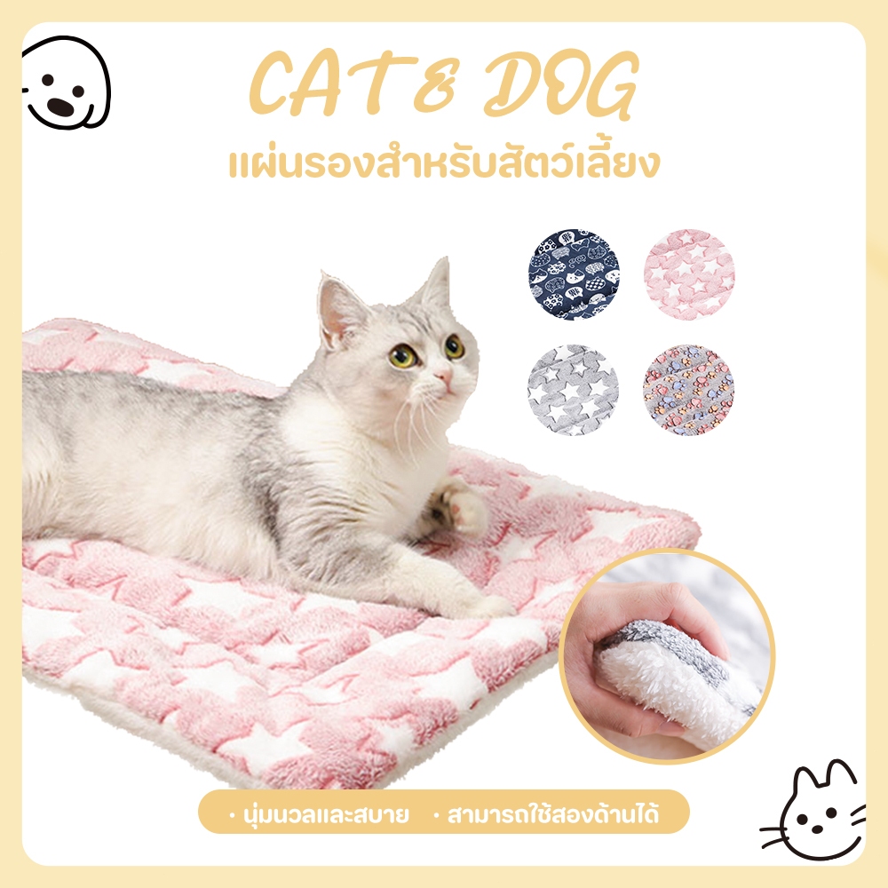 【CAT&DOG】พร้อมส่ง เบาะสัตว์เลี้ยง pet cushion ผ้าห่มสัตว์เลี้ยง เบาะนอนสำหรับสัตว์เลี้ยง เบาะนุ่มแมว