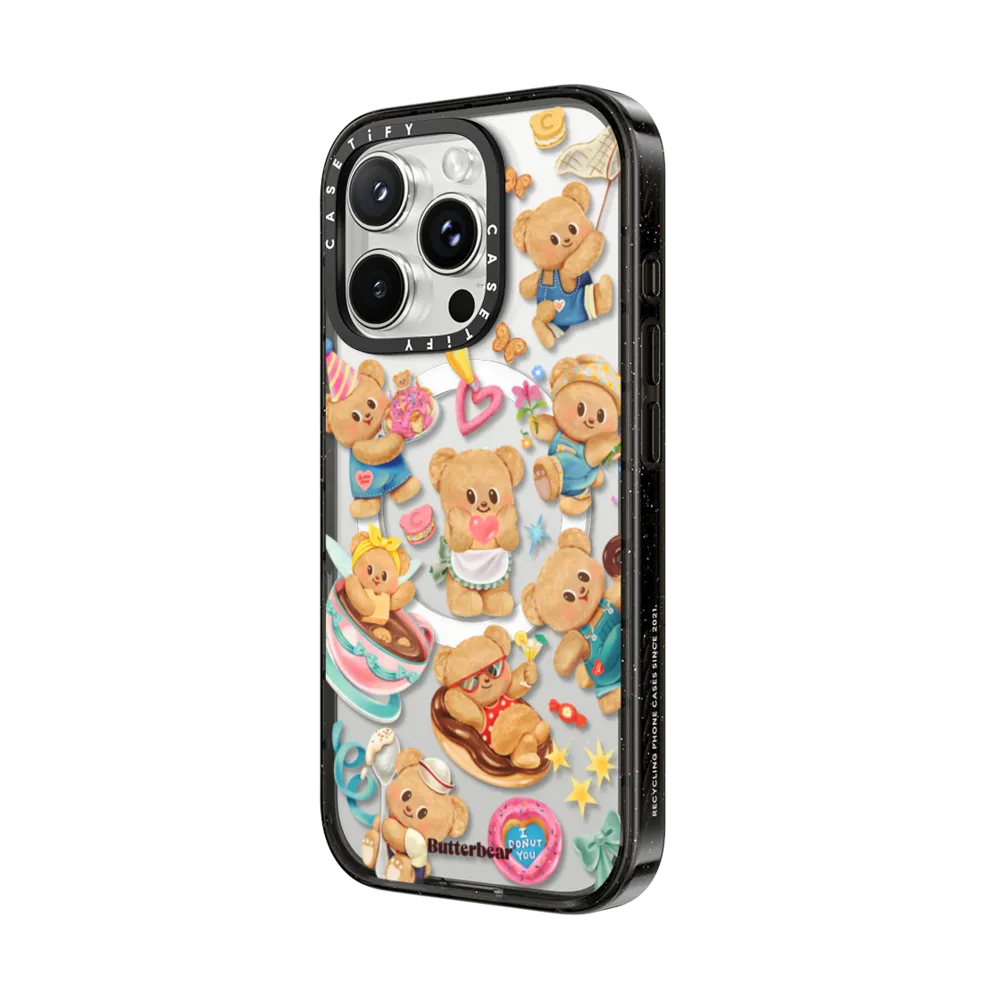 [พร้อมส่ง] CASETiFY | Butterbear Stickermania Case